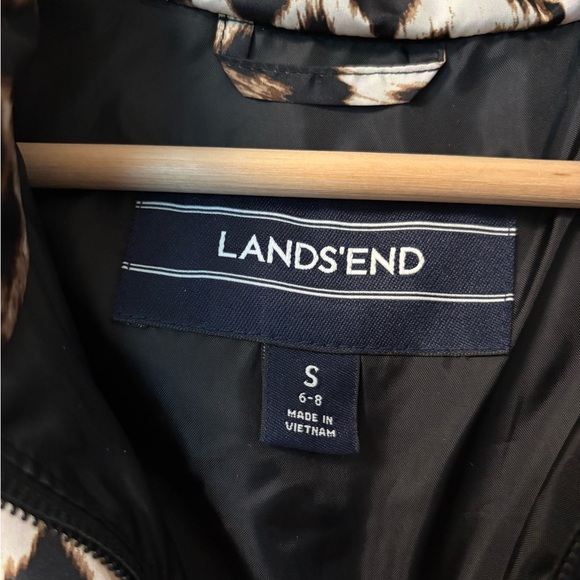 Like-New Cheetah Print Down Jacket - Picture 3 of 5